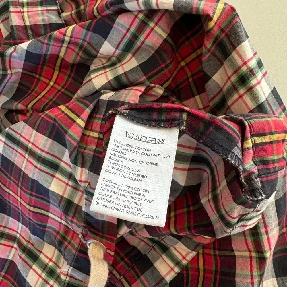 Urban Outfitters || Plaid Cotton Windbreaker Zip Jacket Men’s Small Streetwear - Picture 7 of 9